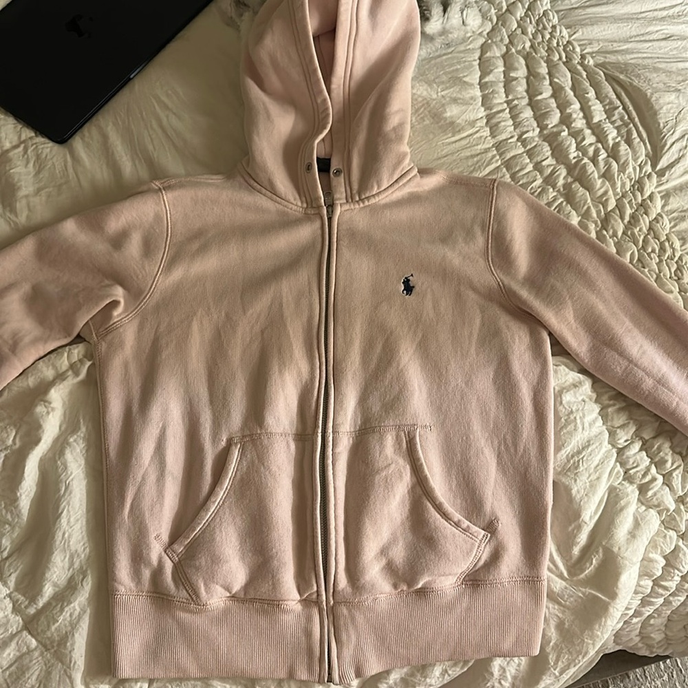 Baby pink ralph Lauren zip up